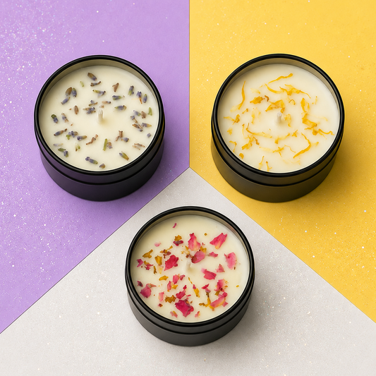 Mini Floral Jar Candle