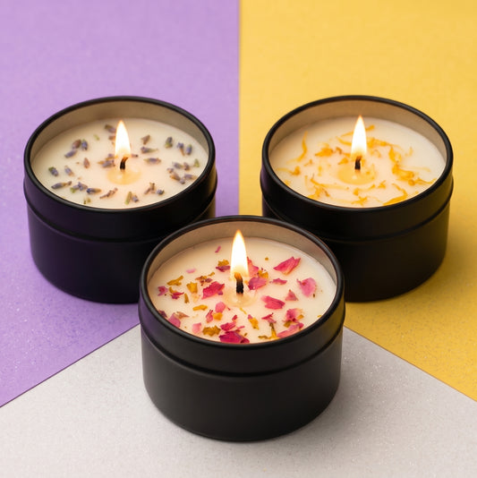 Mini Floral Jar Candle