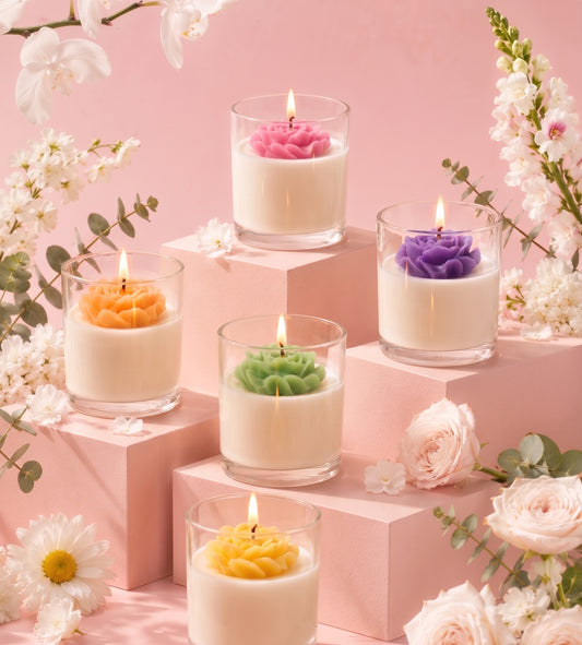 Blooming Rose Candle